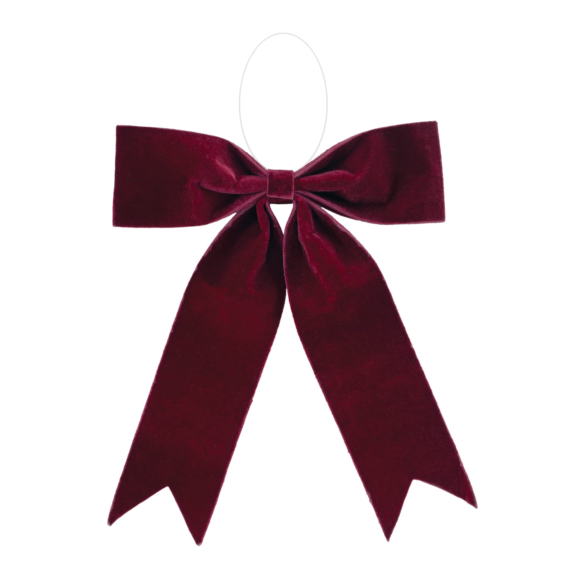 16" Burgundy Red Holiday Bows, 2ct.